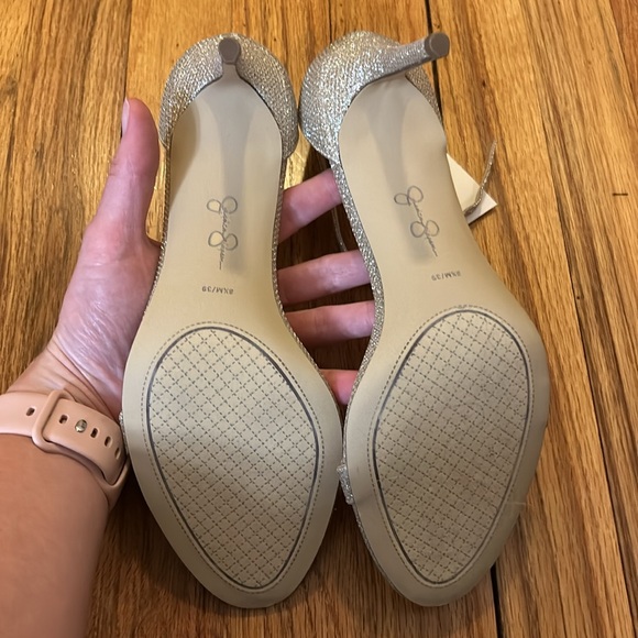 NWT Jessica Simpson glitter kitten heels - Picture 3 of 3